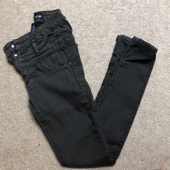 Dark gray denim pants - Picture 1 of 3
